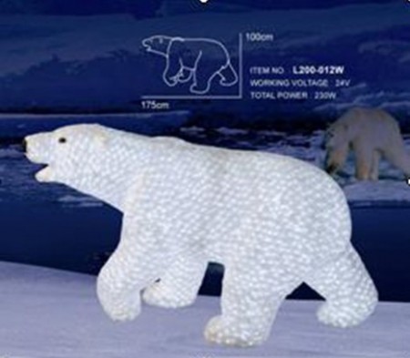 crystal 3D mortif-polar bear
